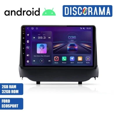 AUTORADIO ANDROID FORD ECOSPORT 2013-2017 STEREO AUTO TOUCH 9" WIFI NAVIGATORE - Immagine 1 di 4