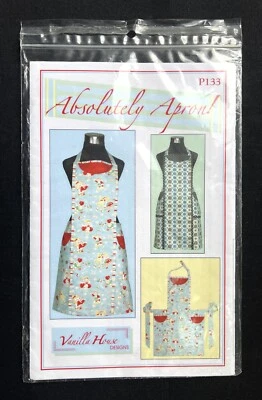 Vanilla House Designs P133 Misses Absolutely Apron! 2006 Pattern One Size Uncut - Image 1 of 2