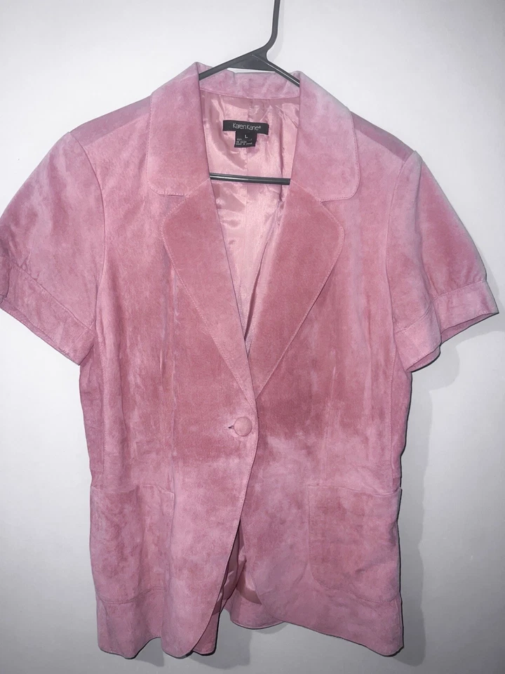 Blazer de gamuza manga corta Karen Kane Foto 1 de 3