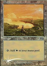 MTG 1x FOIL Plains Urzas Saga Promo MP
