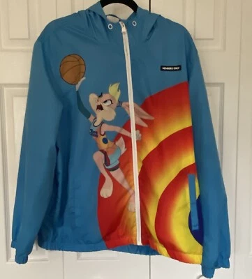 Chaqueta cortavientos Space Jam Looney Tunes solo para miembros XL Lola Bunny azul Foto 1 de 4