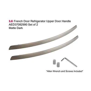 AED37082990 2set LG Refrigerator Upper Door Handle Assembly Dark NOT FOR FREEZER - Picture 1 of 3