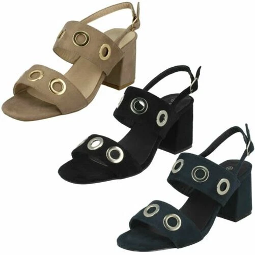 Mujer Anne Michelle Tacón Mediano Sandalias Tira en Tobillo - Imagen 1 de 1