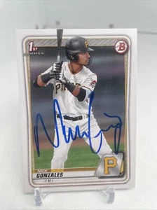 2020 Bowman Draft Nick Gonzales 1st Bowman RC Pittsburgh Pirates #BD-81 Signed - Picture 1 of 3