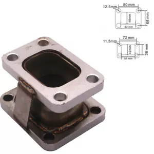 Universal Stainless Steel T2 T25 To T4 Turbo Manifold Conversion Adapter Flange - Picture 1 of 12