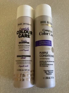 Marc Anthony Complete Colour Care Purple Shampoo + Conditioner for Blondes - Picture 1 of 2