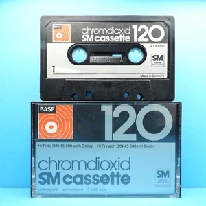 🍒 1x BASF chromdioxid 120 * IEC II Type 2 * Cassette Kassette кассета * 1974 - Bild 1 von 3