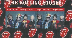 Rolling Stones Stamps Madagascar 2022 MNH Music Mick Jagger 2v IMPF M/S III - Picture 1 of 1