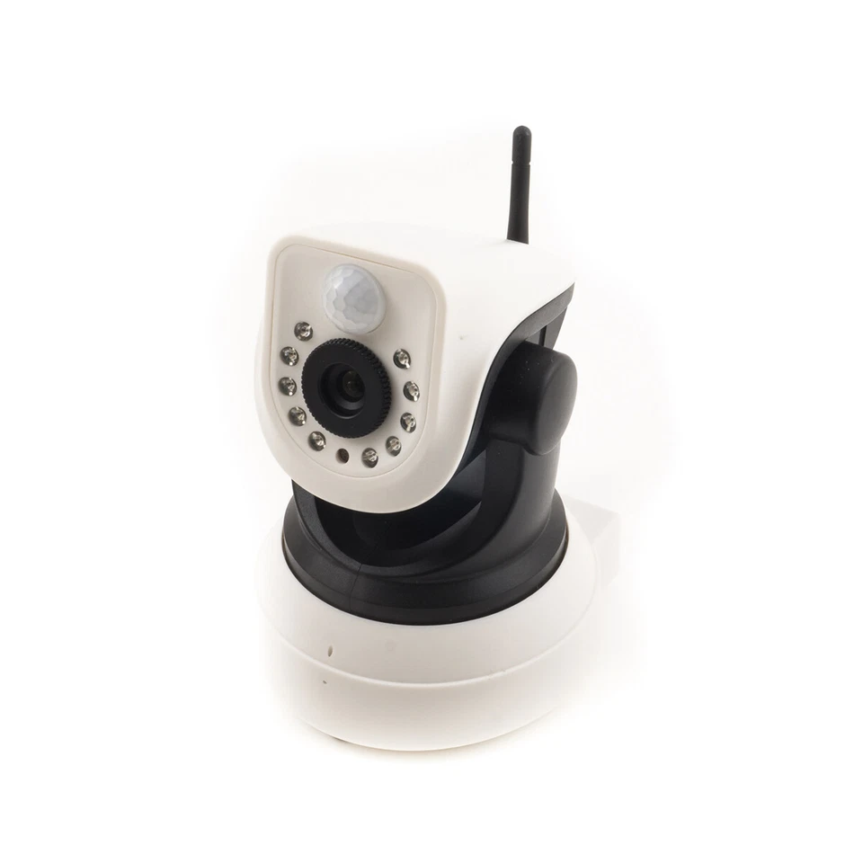 TELECAMERA IP SENSORE DI MOVIMENTO PIR CAMERA WIRELESS 10 LED IR LAN RJ45 WIFI - Immagine 1 di 1