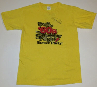 2011 PERCY SLEDGE SIGNED T-SHIRT! BACK TO THE '60s ON A SAT. NIGHT STREET PARTY! - Image 1 of 4