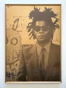 JEAN MICHEL BASQUIAT RARE 1999 PHOTO LITHOGRAPH PRINT FRAMED EXHIBITION POSTER - Picture 1 of 12