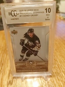 UPPER DECK 2005-06 ROOKIE PHENOMENAL BEGINNINGS OF SYDNEY CROSBY!!! SP! (RC)