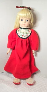 Muñeca de porcelana House of Lloyd vintage - Navidad/Vacaciones 17" - Imagen 1 de 5
