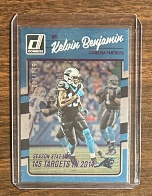 Kelvin Benjamin #84/145 Donruss Panini 2016 Panthers NFL - Image 1 of 2