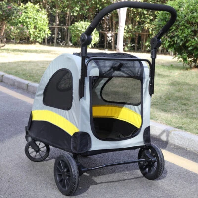 Pet Dog Stroller Jogger for Small Medium Dogs Portable Walking Shopping Travel - Image 1 of 4