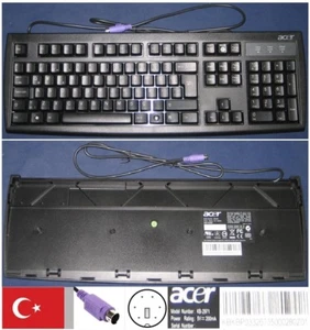 Tastatur qwerty Türkisch Acer KB2971 KB-2971 KB.KBP03.326 Anschluss Ps /2 - Bild 1 von 1