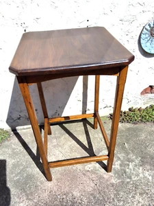 ANTIQUE VINTAGE HALL TABLE ~ SIDE TABLE ~ TELEPHONE PLANT LAMP STAND - Picture 1 of 13