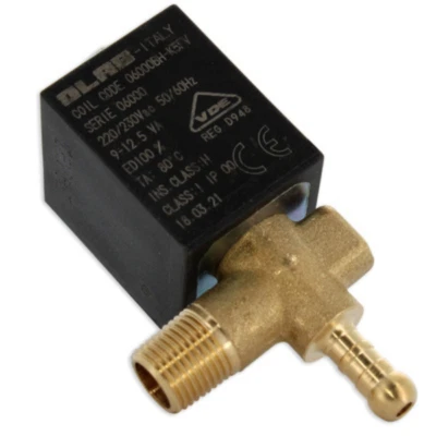 Olab elettrovalvola 1/8 maschio portagomma angolare ferro stiro ed altri usi