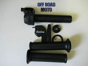 Domino Trials Bike Slow Action Throttle With Grips. **DIRECT FIT**. FULL KIT - Picture 1 of 1