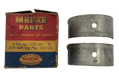 1937-1954 Chrysler Desoto 6 Cylinder Main Bearing Package 1238452 NOS - Image 1 of 4