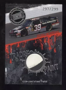 2009 RYAN NEWMAN NASCAR Press Pass Tradin Paint Race Used Sheet Metal Patch /299 - Bild 1 von 2