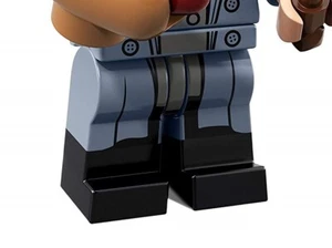 LEGO Minifigure Legs Harry Potter Tina Goldstein Sand Blue Black Boots Buttons - Picture 1 of 1