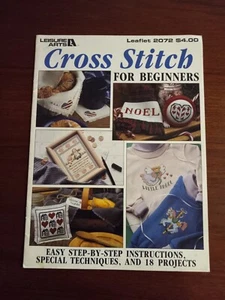 Leisure Arts Cross Stitch Leaflet 2072 For Beginners 18 Projects Step By Step - Picture 1 of 1