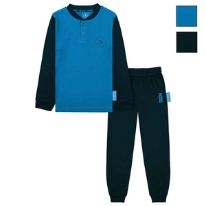 Pyjama SSC NAPOLI En Coton Chaud À Manches Longues Pour Enfant Et Adulte 7024 - Imagen 1 de 13