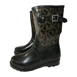 MICHAEL KORS Women’s MK Logo Mid Rain boots - Size 8  - Picture 1 of 6