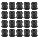 M32x1.5 Passacavo 16mm-21mm Filo Foro Impermeabile Nylon Giunto Nero 20pz