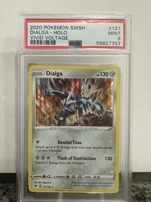 Dialga 121/185 Swsh04: Vivid Voltage Holo Pokemon Card PSA 9 - Image 1 of 3