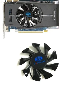 Cooler Fan For Sapphire HD6850 HD7770 HD7850 HD6770 HD6790 5770 FD8015H12S 75mm - Afbeelding 1 van 12
