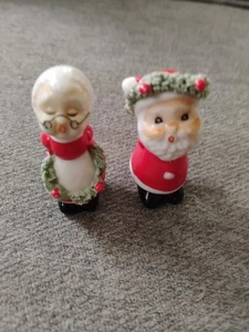 2" Mr. & Mrs. Weihnachtsmann Keramik Figuren Taiwan - Bild 1 von 5