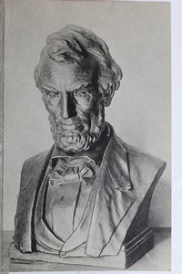 Art Abraham Lincoln Henry Kirke Bush Brown Bust Postcard Old Vintage Card View - Picture 1 of 2