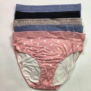 Lucky Brand 5 Pack Hi-Cut Ultra Soft Ladies Underwear, Size: Medium - Open Box - Picture 1 of 6