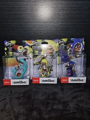 Inkling Girl Amarillo Octoling Azul Y Smallfry Amiibo Splatoon Nintendo ¡Sellado! Foto 1 de 2