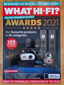 WHAT HiFi AWARDS 2021 Magazin. Neuwertiger Zustand  27 dif Jahre verfügbar 1995 bis 2021 - Bild 1 von 6
