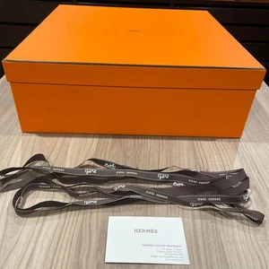 Hermes Leerkarton orange Geschenkbox 43x43x14,5cm USA inkl. Tarif - Bild 1 von 8
