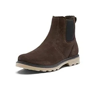 Sorel Herren Carson Chelsea Stiefelette US 13 EU 46 Braun Khaki Wildleder Wasserdicht Neu im Karton - Bild 1 von 12