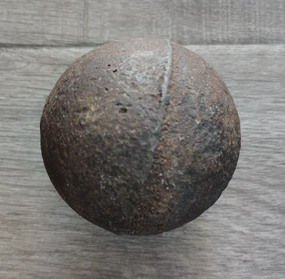 "Antigua bola de cañón Collectibe (4 libras 5 oz) 3,5"" de diámetro; Guerra Civil" Foto 1 de 4