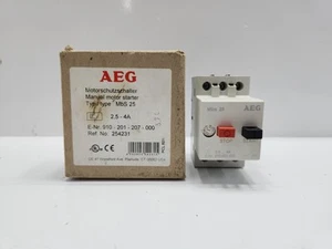 AEG MBS 25 MANUAL MOTOR STARTER 910-201-207 2.5...4A - Picture 1 of 11