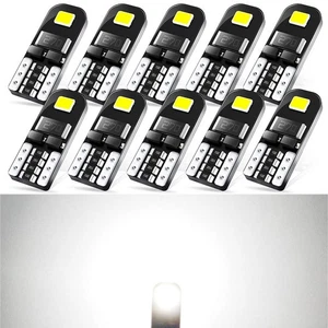 10pcs LED T10 194 168 W5W Interior Car Map License Plate Bulbs Light White 6000K - Picture 1 of 12