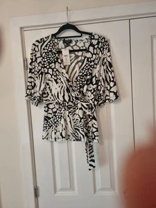 Lovely Lipsy Mock Wrap Top - Picture 1 of 10