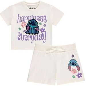 DISNEY Girls Lilo and Stitch Shorts- Little and Big Girls Sizes 4-16 - Picture 1 of 8