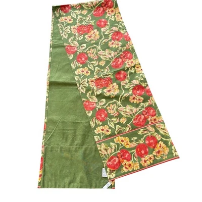 April Cornell Country Cottage Apple Print Fall Table Runner 6Ft x 13" - Image 1 of 4