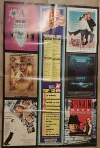 Plakat: Kino Hits & Starts 9/10 1988 Harry Sally Indiana Jones James Bond 007 - Imagen 1 de 1