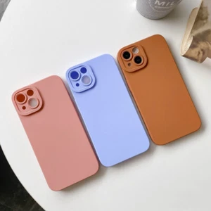 Funda Silicona 14 Pro Max XS 8 7 SE Colores Para iPhone 13 12 11 Funda Antigolpes - Imagen 1 de 20