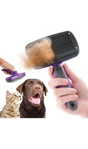 Self Cleaning Slicker Brush For Cats And Dogs Hertzko Gentle On Pets - Picture 1 of 23