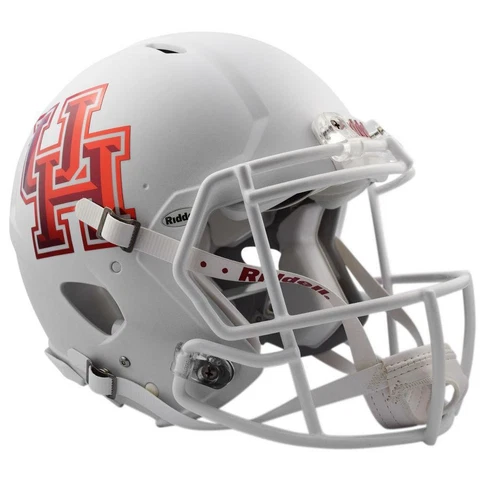 HOUSTON COUGARS WHITE SPEED AUTHENTIC FOOTBALL HELMET Cover