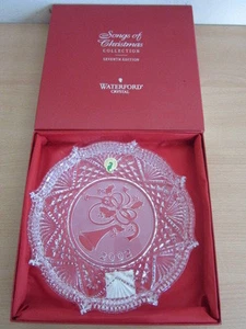 Waterford Crystal 2002 Songs of Christmas Deck the Halls Plate - Picture 1 of 3